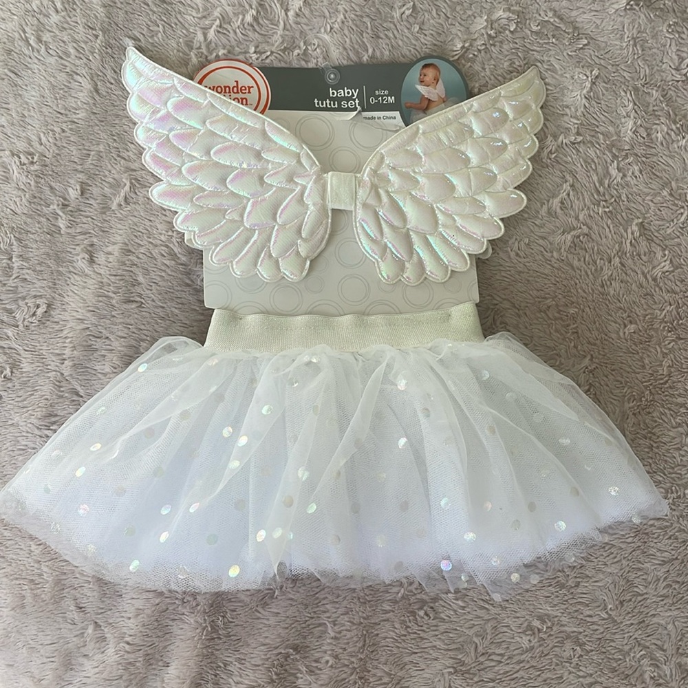 Baby Angel Tutu Set